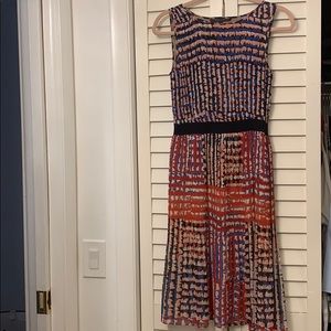 BCBG small pleat sleeveless dress